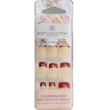 Body-Collection-Airbrushed-Decorated-Nails-floral-red-french 700χ700